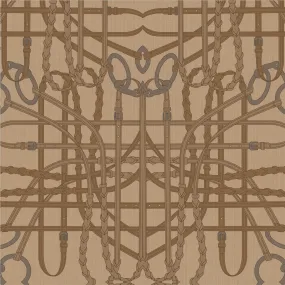 17-09-024-20 Wallpaper Bridle Caramel