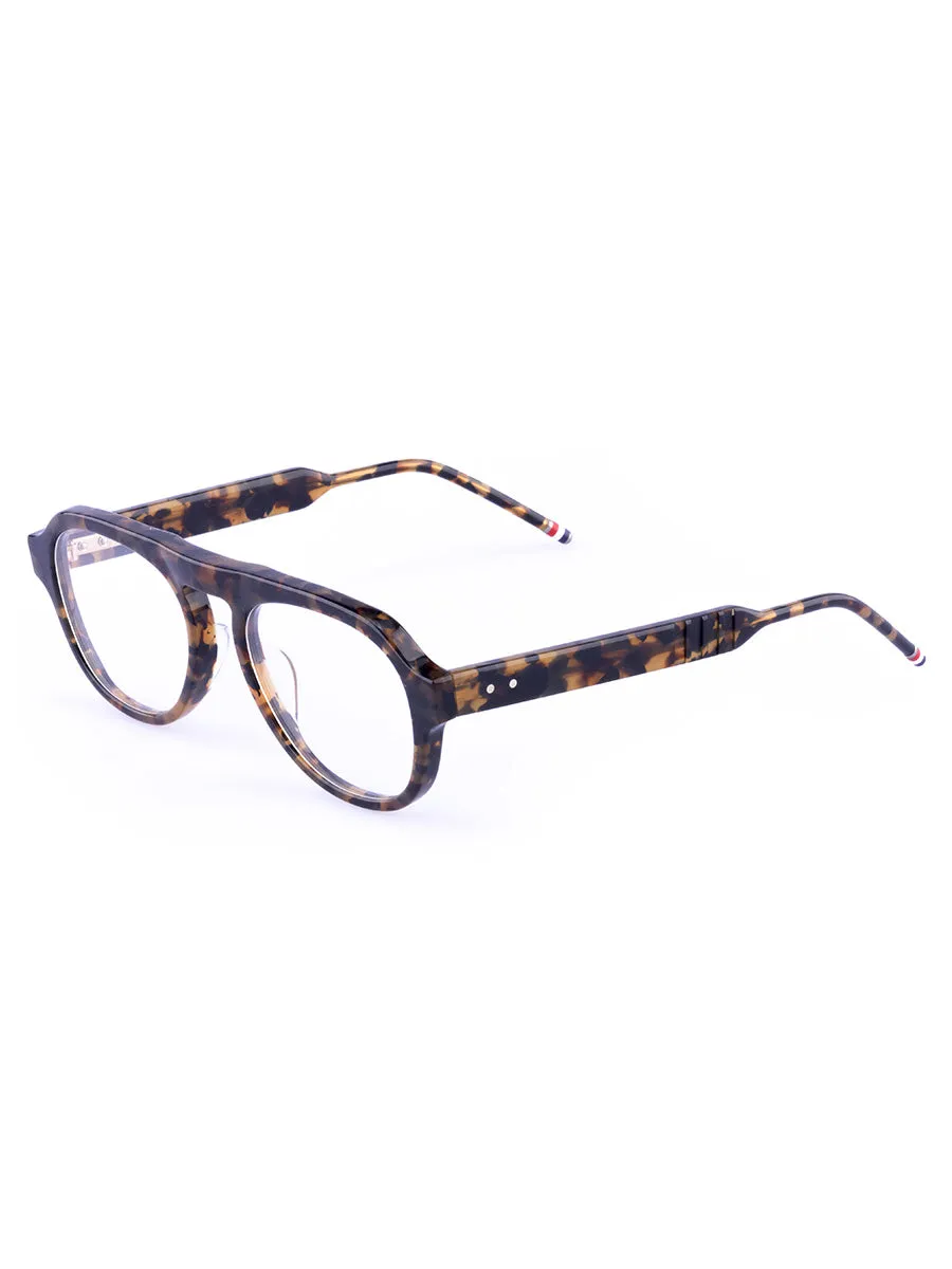 416A-205 Brown Tortoise Oval Eyeglasses