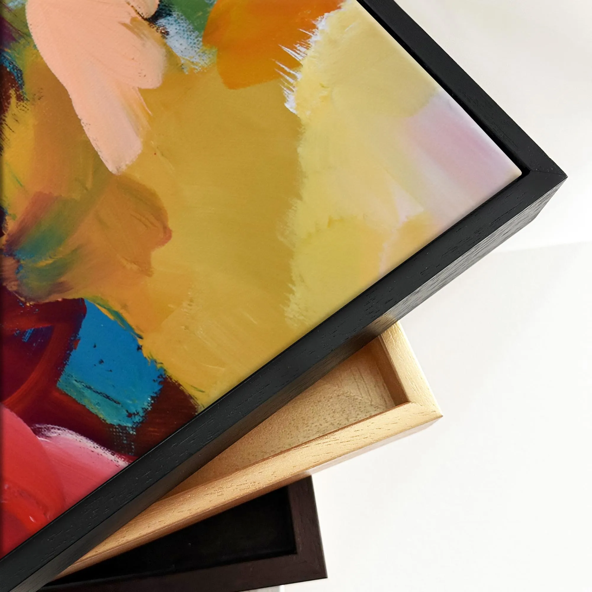 Abstract 416 Framed Canvas