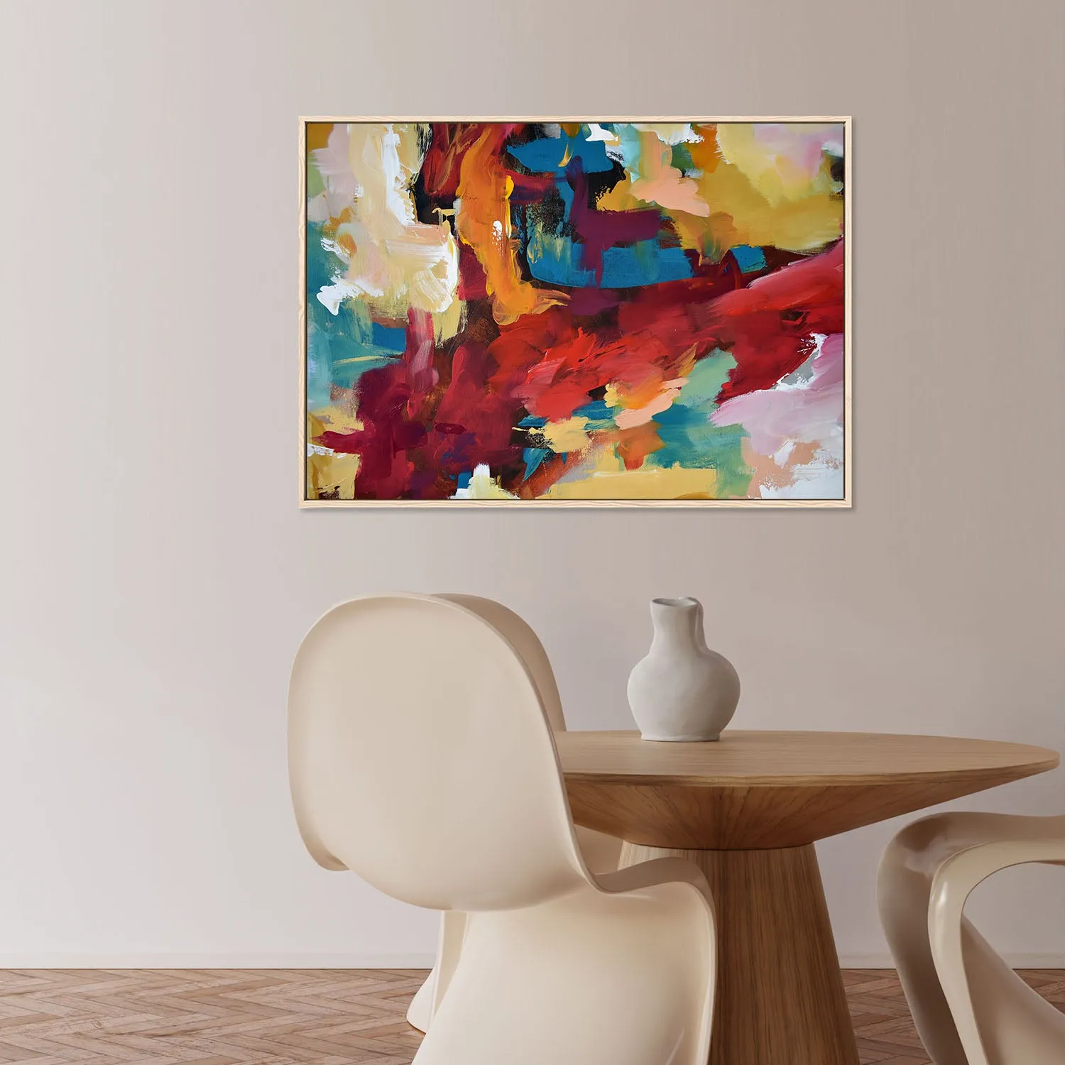 Abstract 416 Framed Canvas