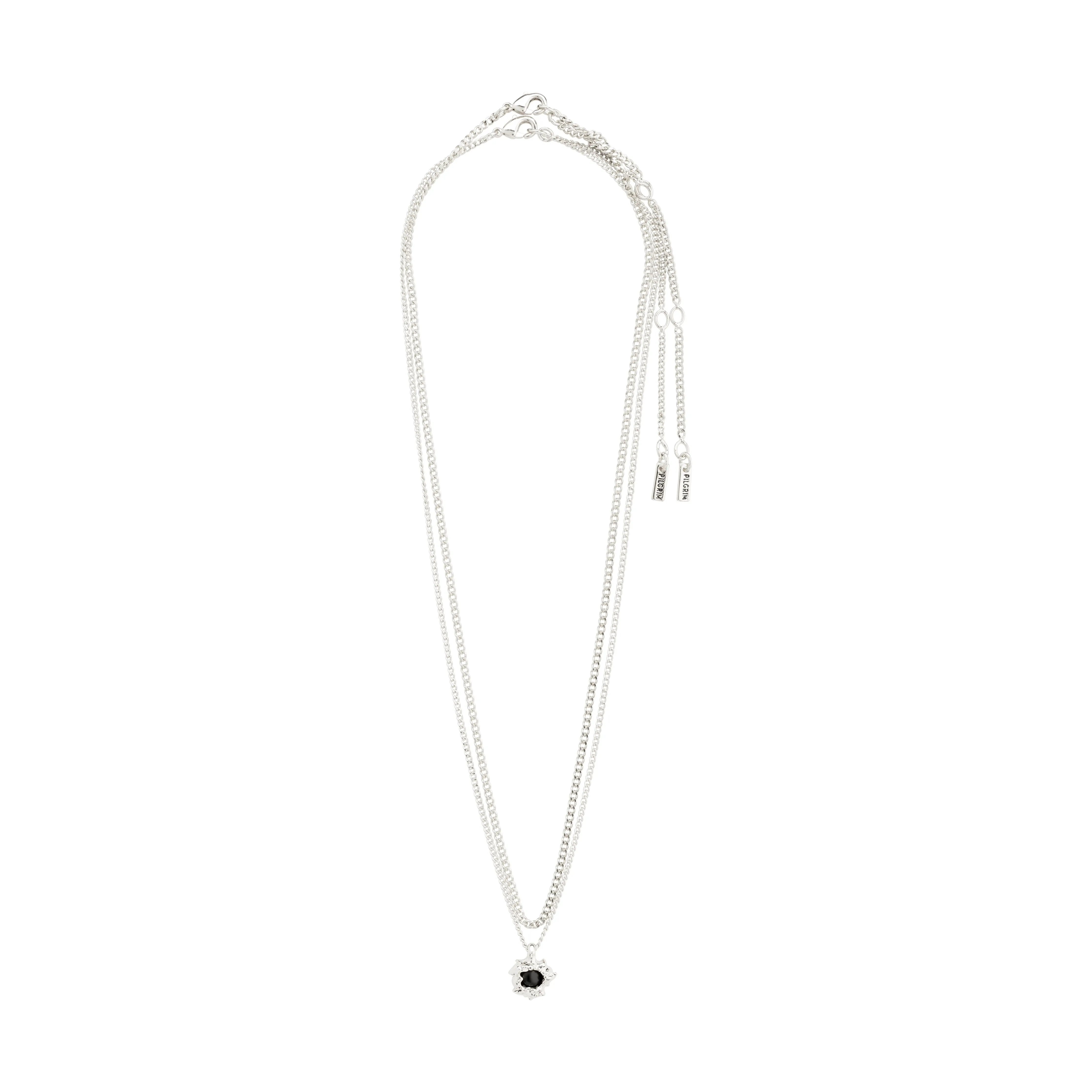 ACT recycled necklace 2-in-1 silver-plated