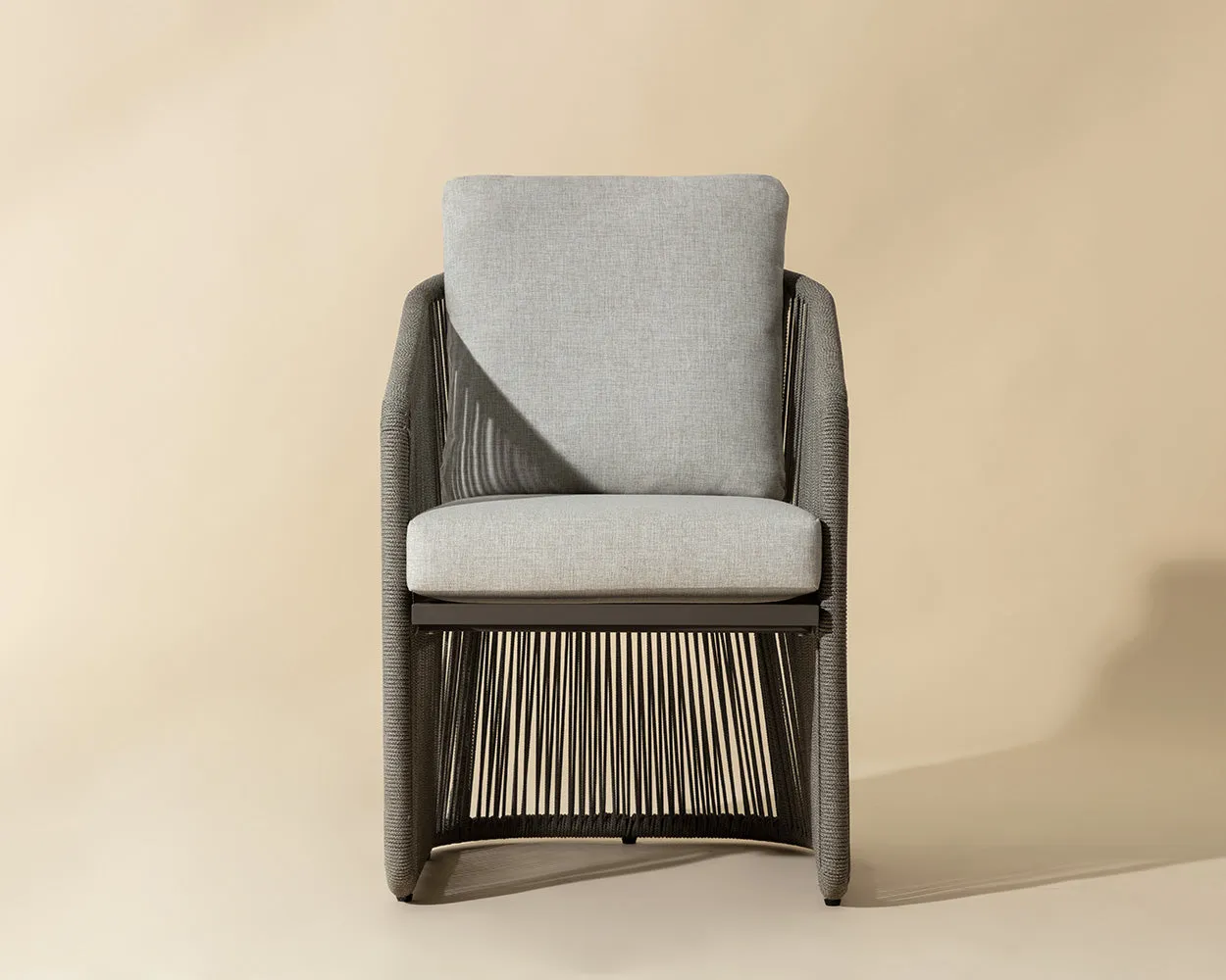 Allariz Dining Armchair - Warm Grey