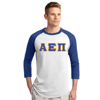 Alpha Epsilon Pi Raglan Baseball Tee - T200 - TWILL