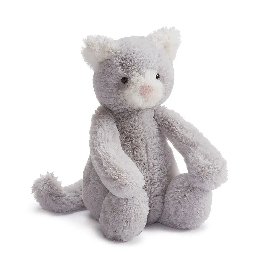 Bashful Grey Kitty Jellycat, Medium