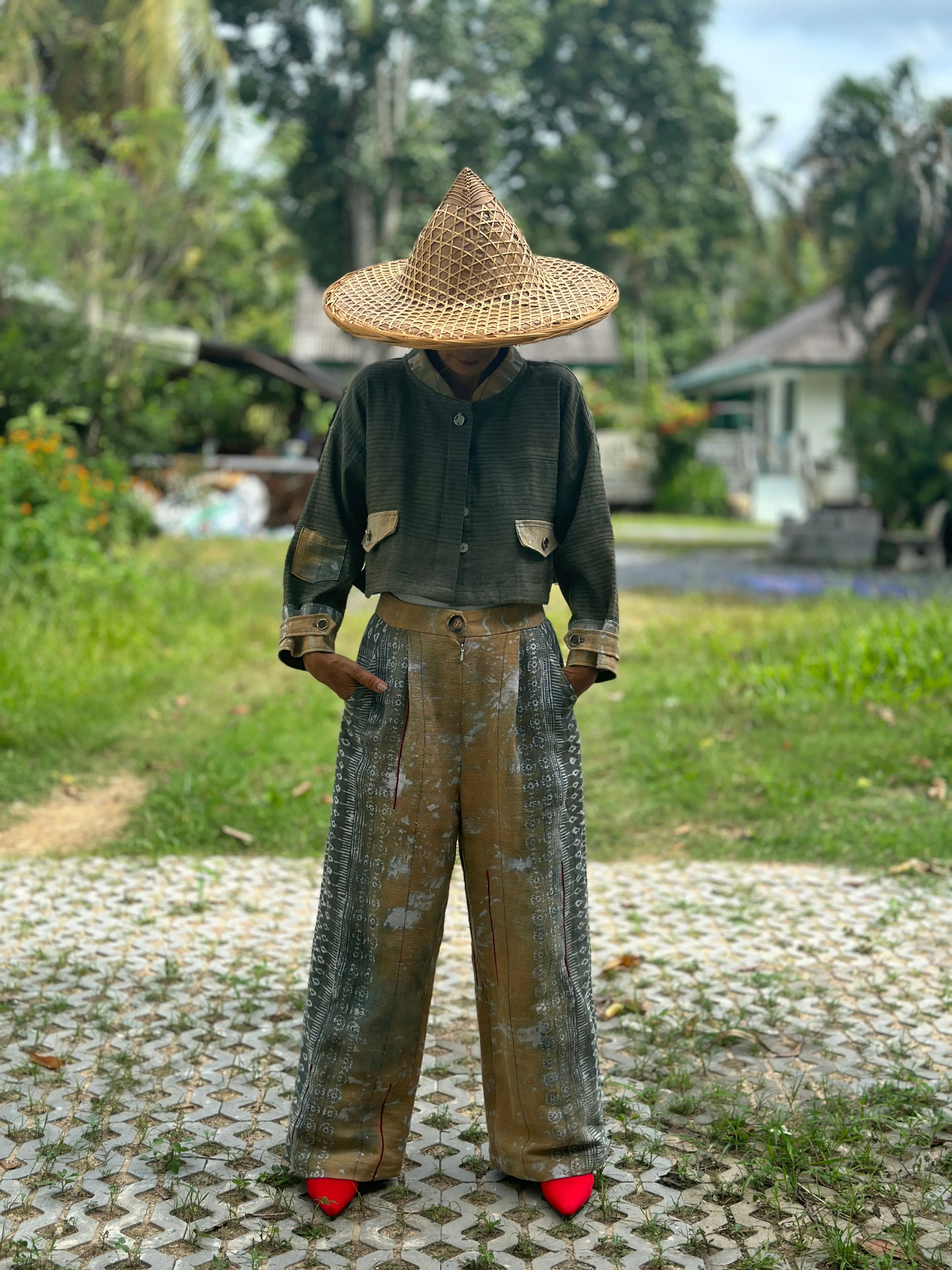 Batik hemp pants