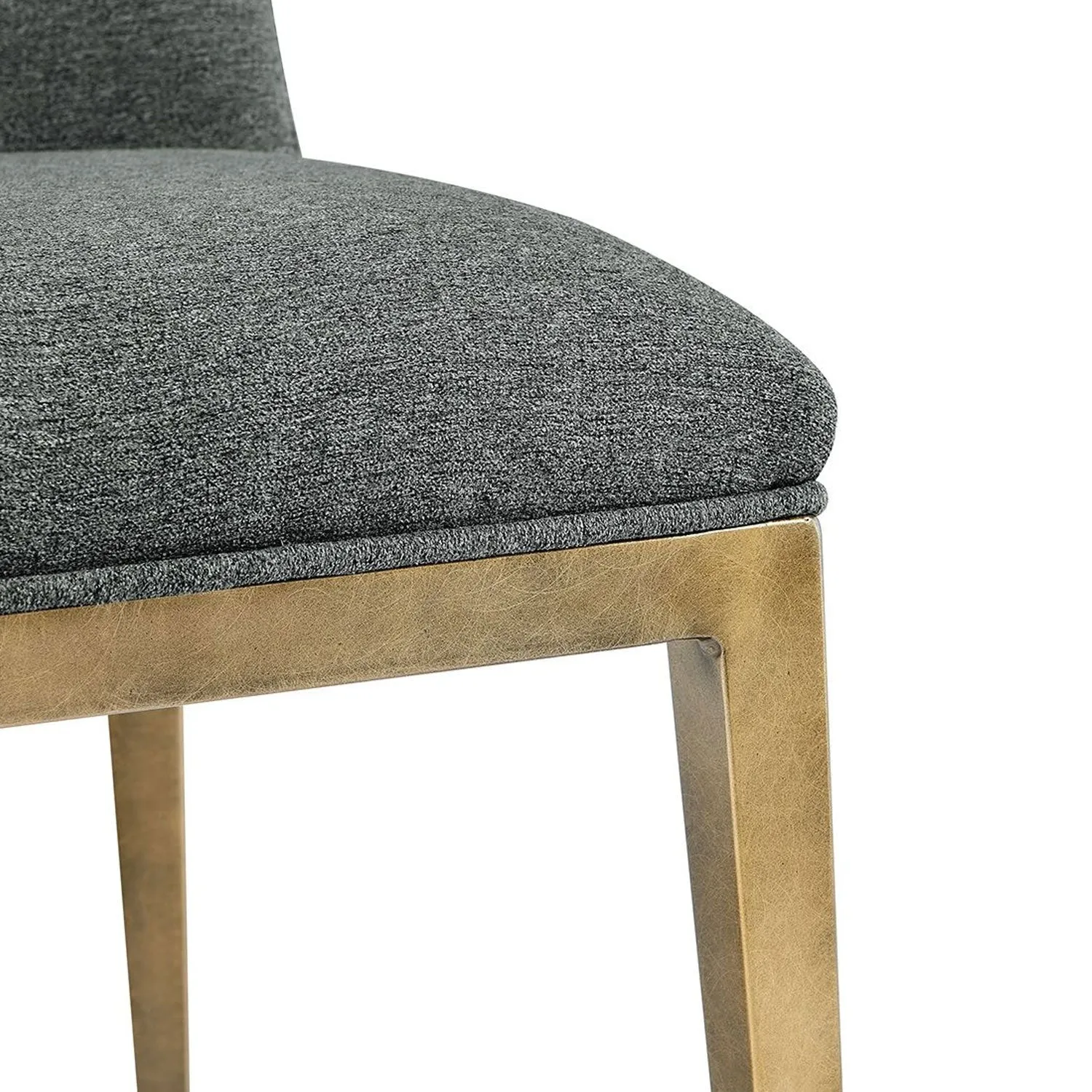 Bay Grey Linen Fabric Dining Chair Set of 2