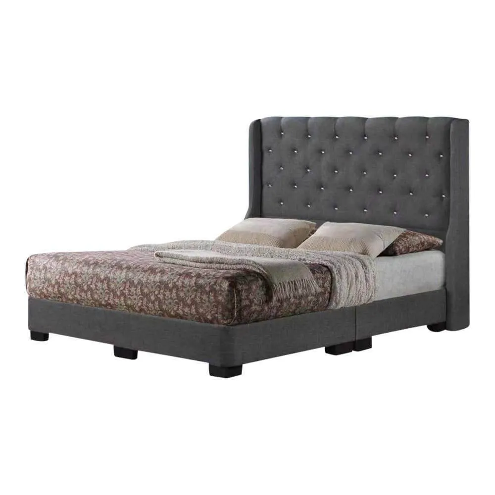 Begonia Grey Fabric Bed Frame (Water Repellent)