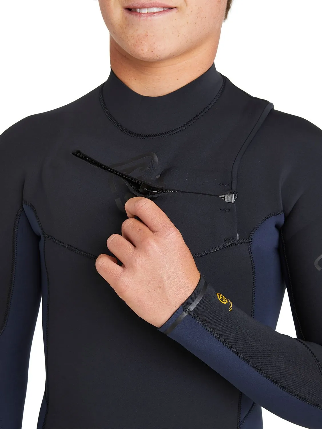 Billabong Boys 403 Absolute Natural Chest Zip Wetsuit