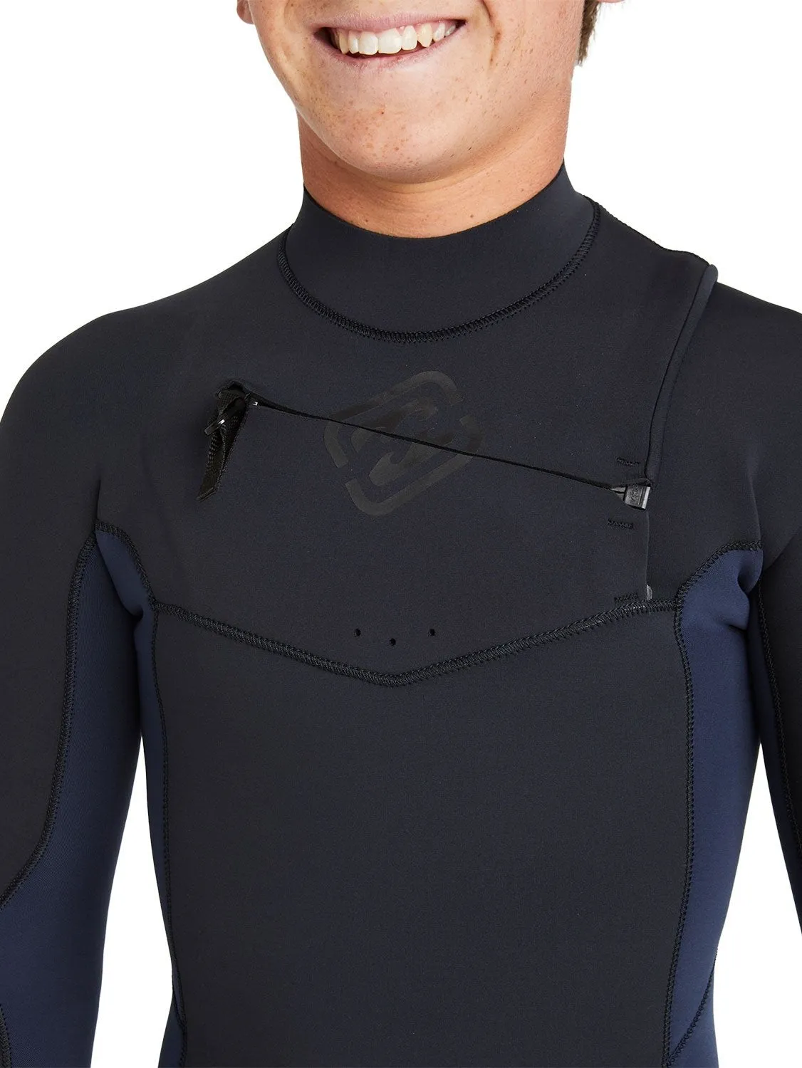 Billabong Boys 403 Absolute Natural Chest Zip Wetsuit