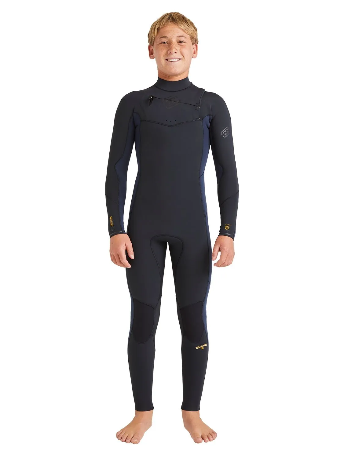 Billabong Boys 403 Absolute Natural Chest Zip Wetsuit