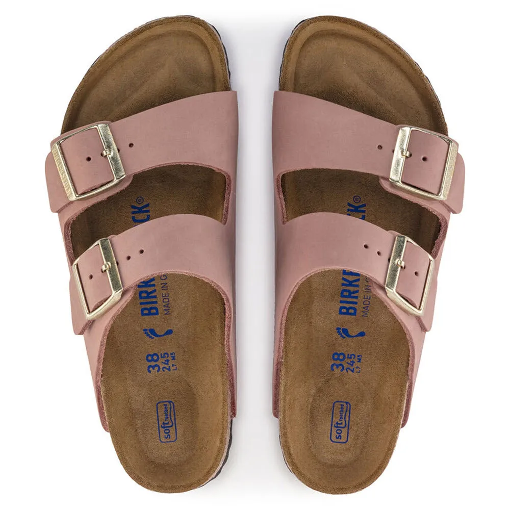 BIRKENSTOCK ARIZONA OLD ROSE NUBUCK - WOMENS