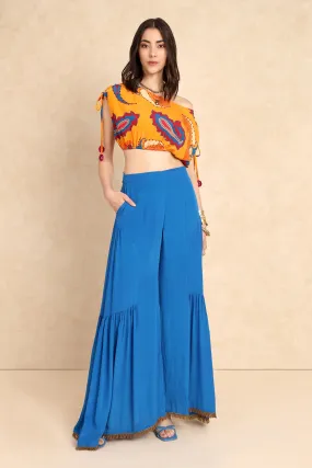 BLUE GHARARA PANTS