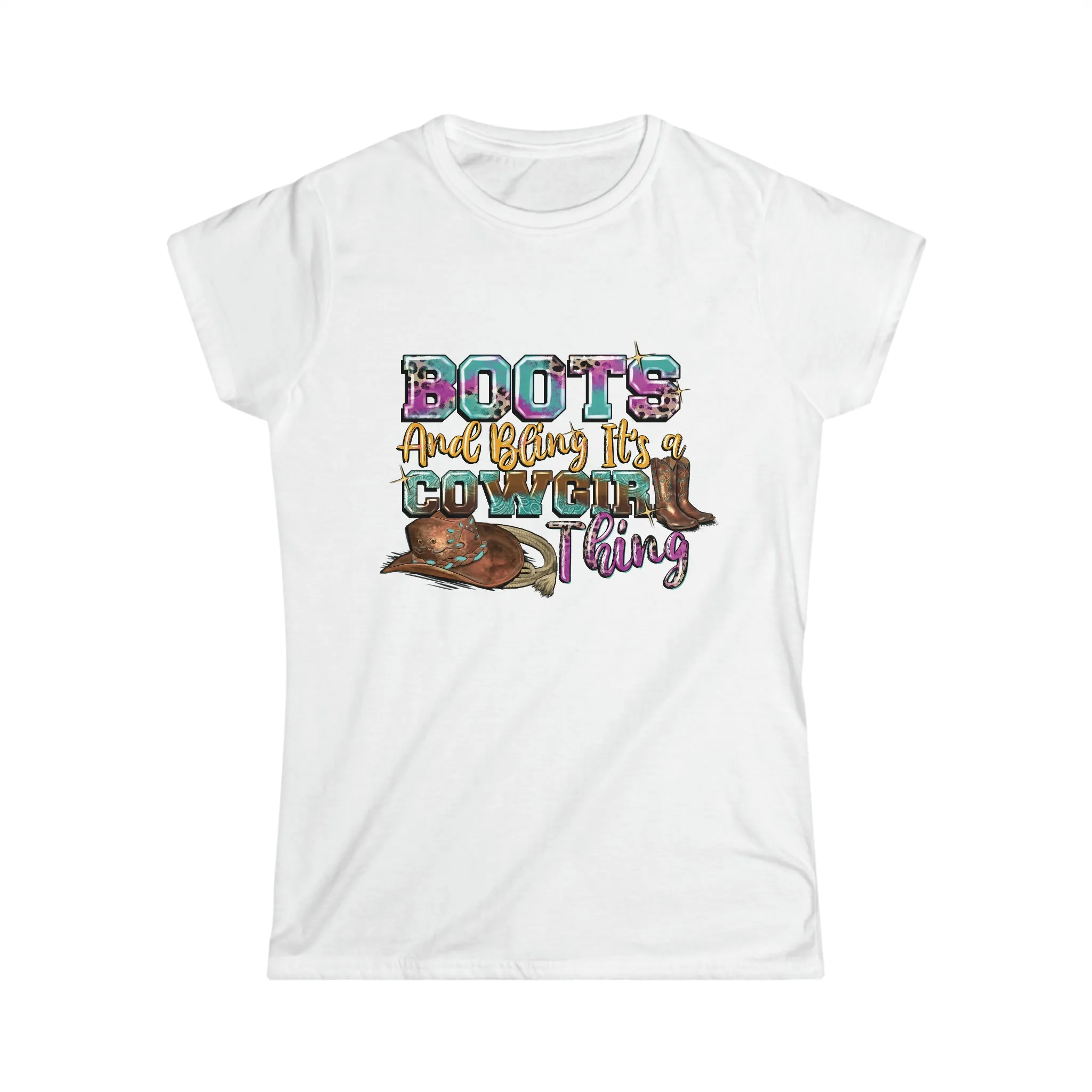 Boot's & Bling Cowgirl T-Shirt only at Bling & Bloom's Boutique | Women's Western T-Shirts | Girls Country T-shirts