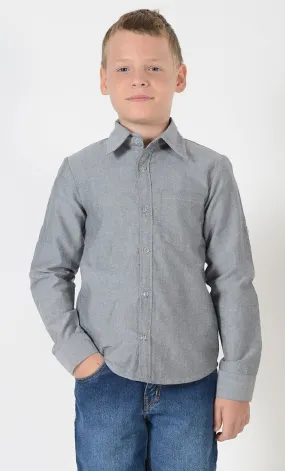 Boys Chambray Button Down Shirt