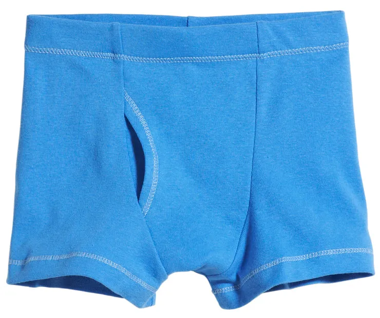 Boys Soft Cotton Boxer Brief | Bright Blue