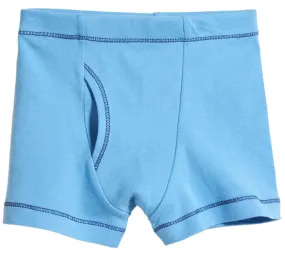 Boys Soft Cotton Boxer Brief | Bright Light Blue