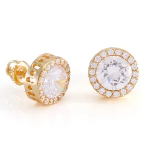 Button Stud Earrings