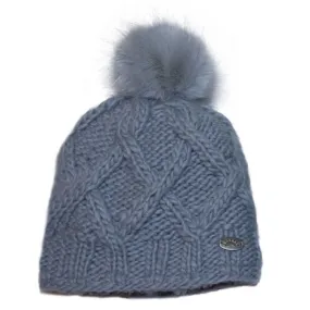 Calikids Knit Pom Pom Hat - Grey (Final Sale)