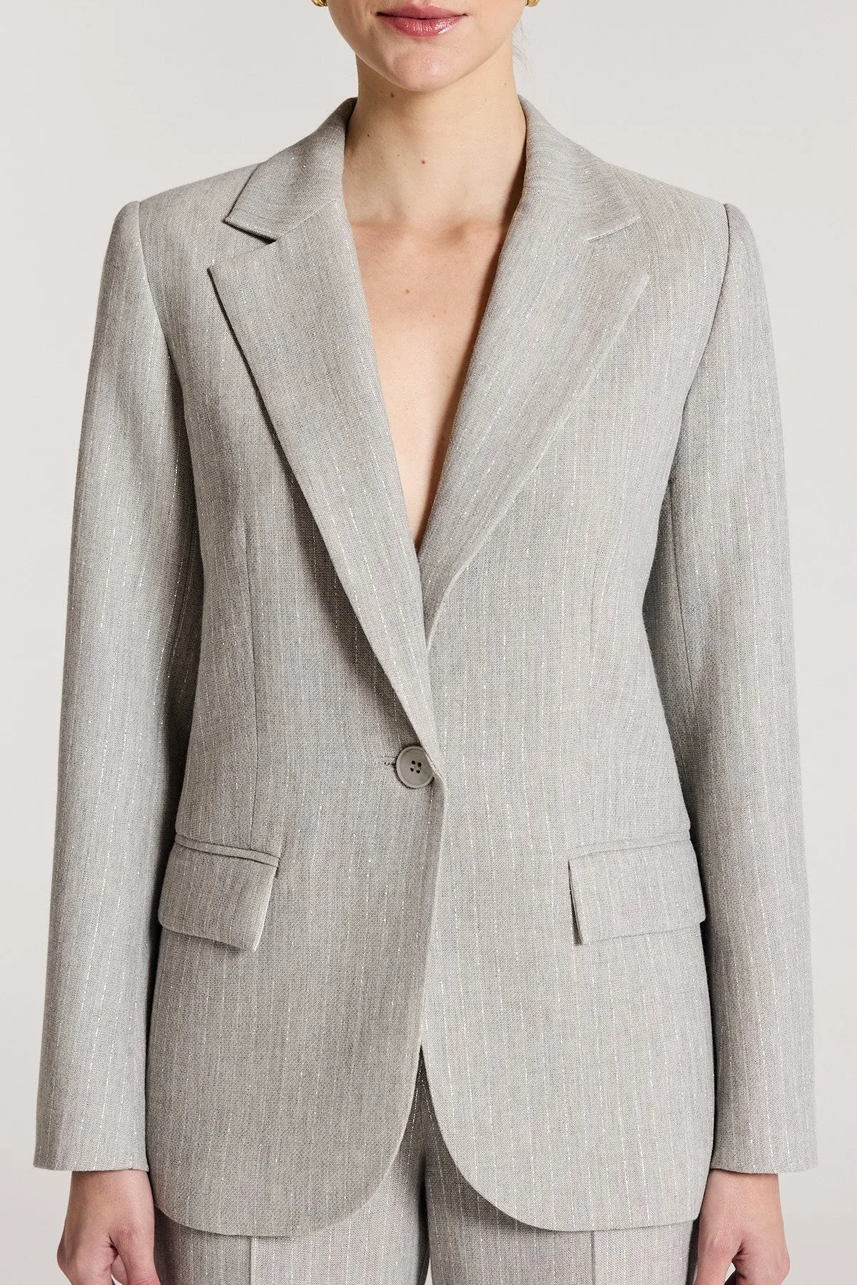 Carla Jacket - Parchment/Silver