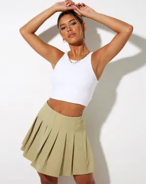 Casta Mini Skirt in Green