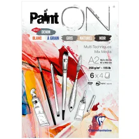 Clairefontaine Paint On Pad Assorted Sheets A2