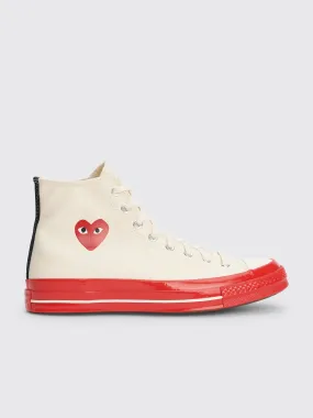 Comme des Garons Play x Converse Chuck 70 Hi White / Red