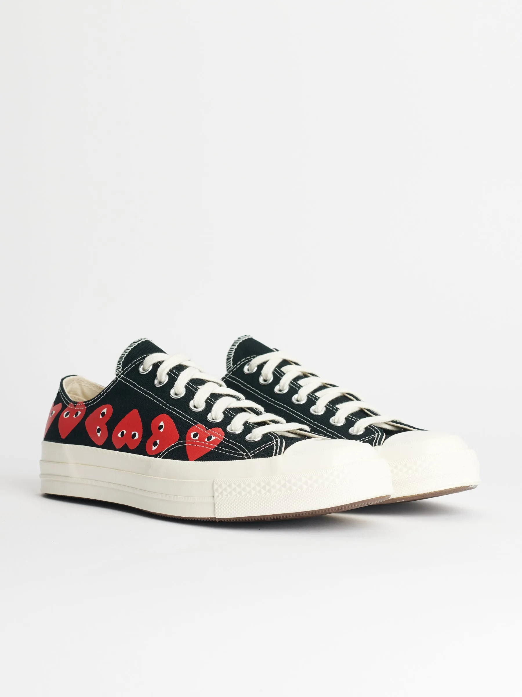 Comme des Garons Play x Converse Chuck 70 Low Multi Hearts Black