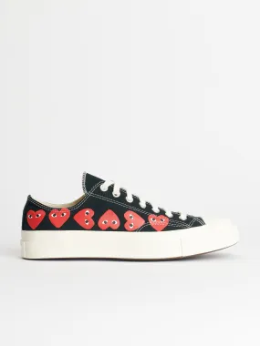 Comme des Garons Play x Converse Chuck 70 Low Multi Hearts Black