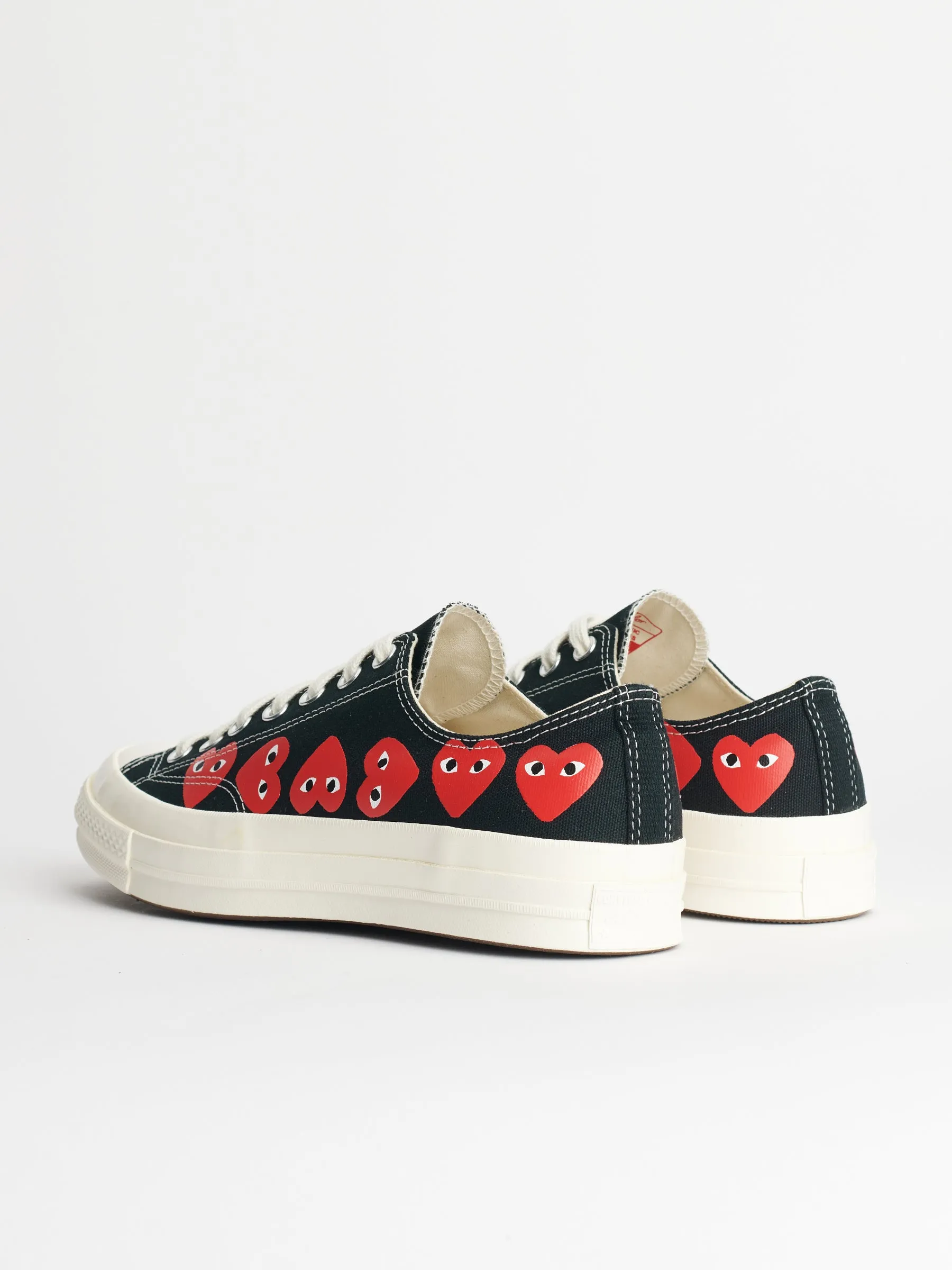 Comme des Garons Play x Converse Chuck 70 Low Multi Hearts Black