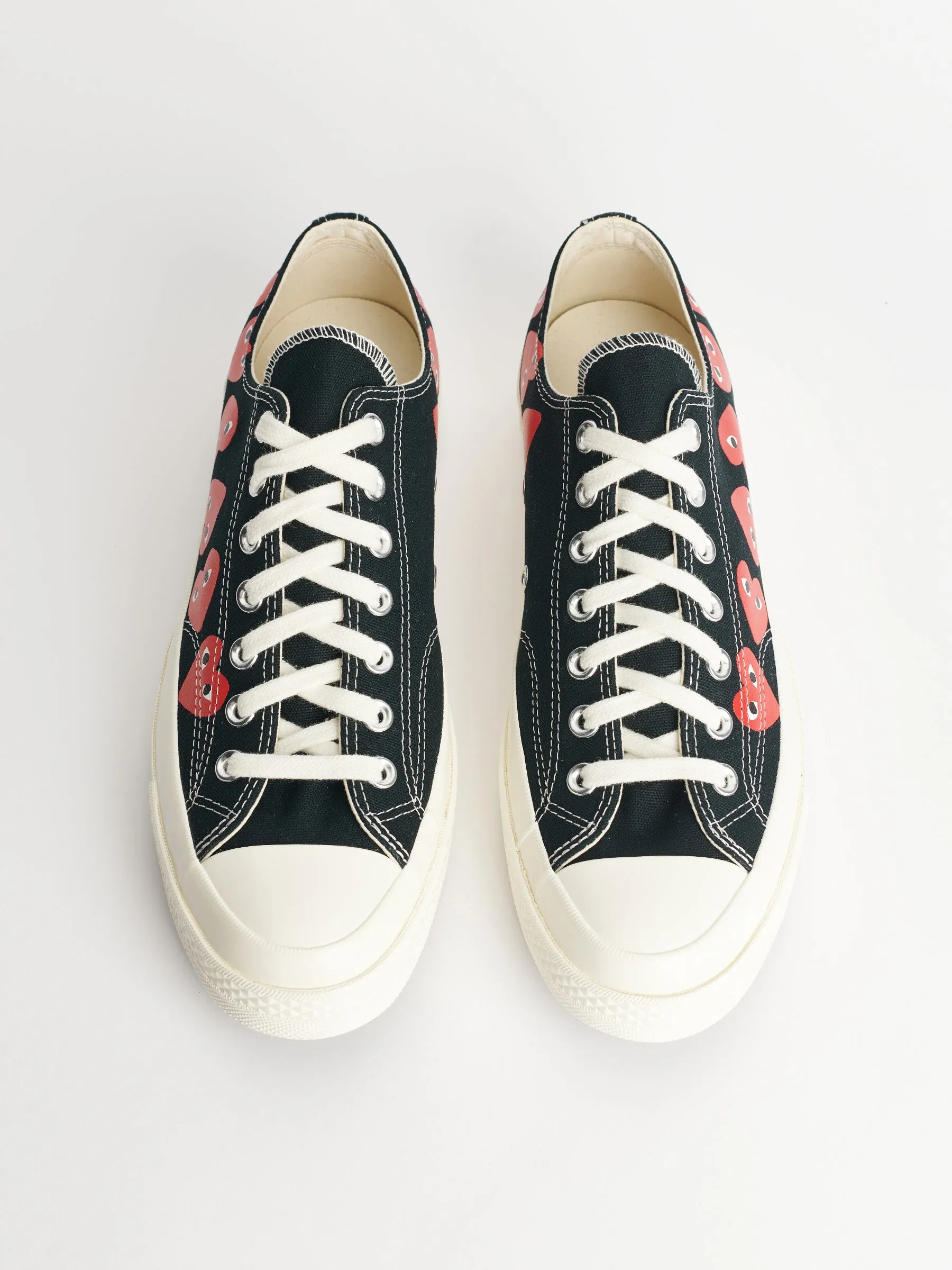 Comme des Garons Play x Converse Chuck 70 Low Multi Hearts Black