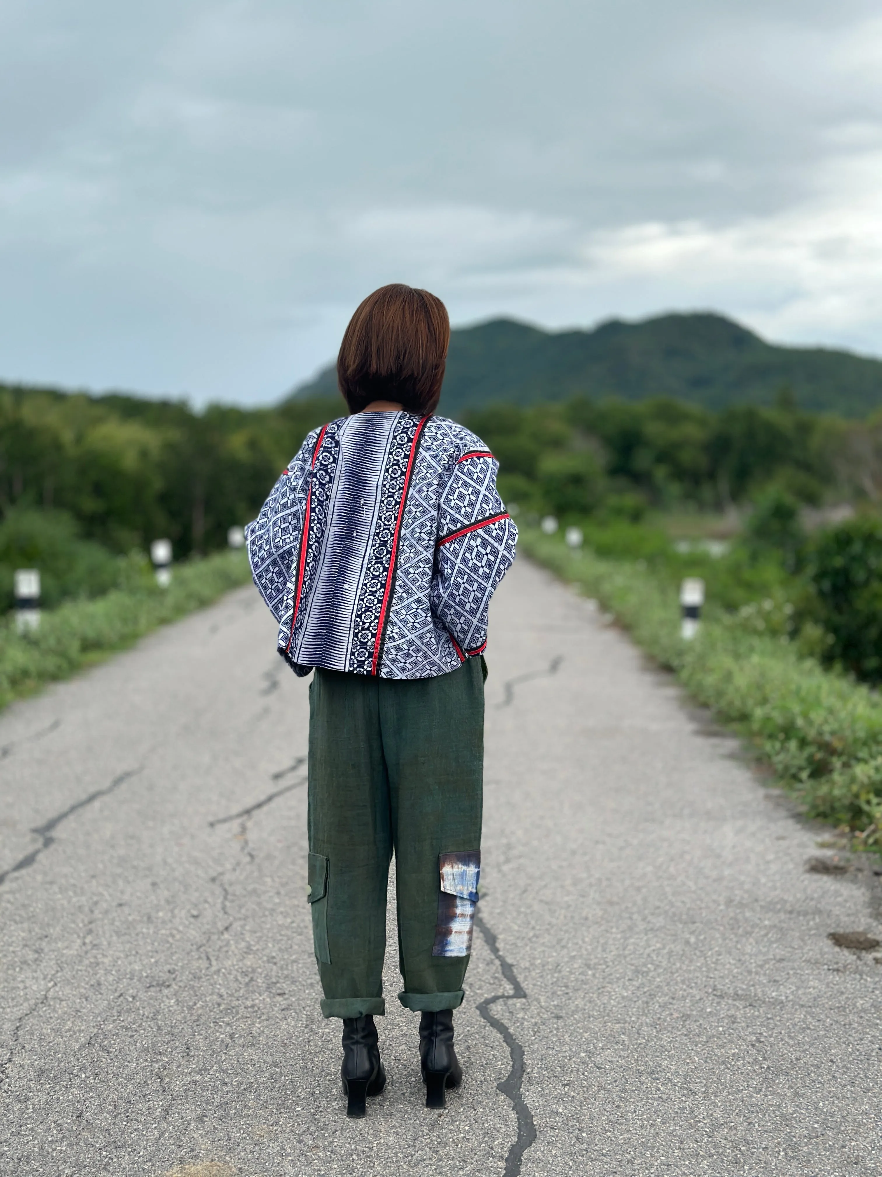 Cotton kimono jacket