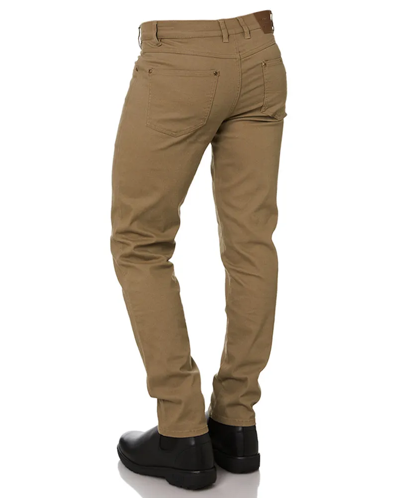 Cotton Stretch Jeans - Wheat