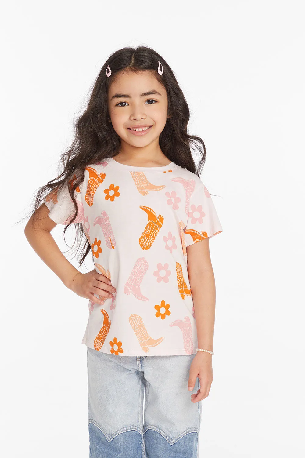 Cowgirl Boots Girls Tee