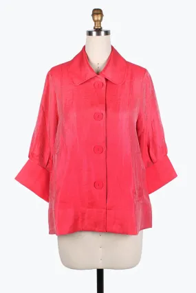 Damee Wide Ball collar jacket 4741-Red