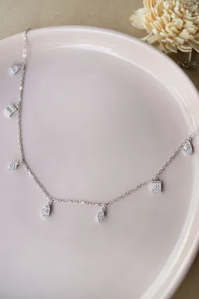 Dancing Clusters Sterling Silver Charm Necklace