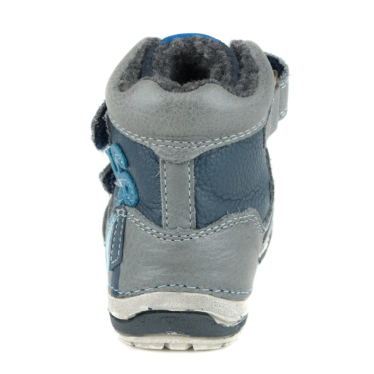 D.D. Step toddler boy shoes/winter boots with faux fur insulation grey and blue size US 4-8. Best Winter Boots For Boys.