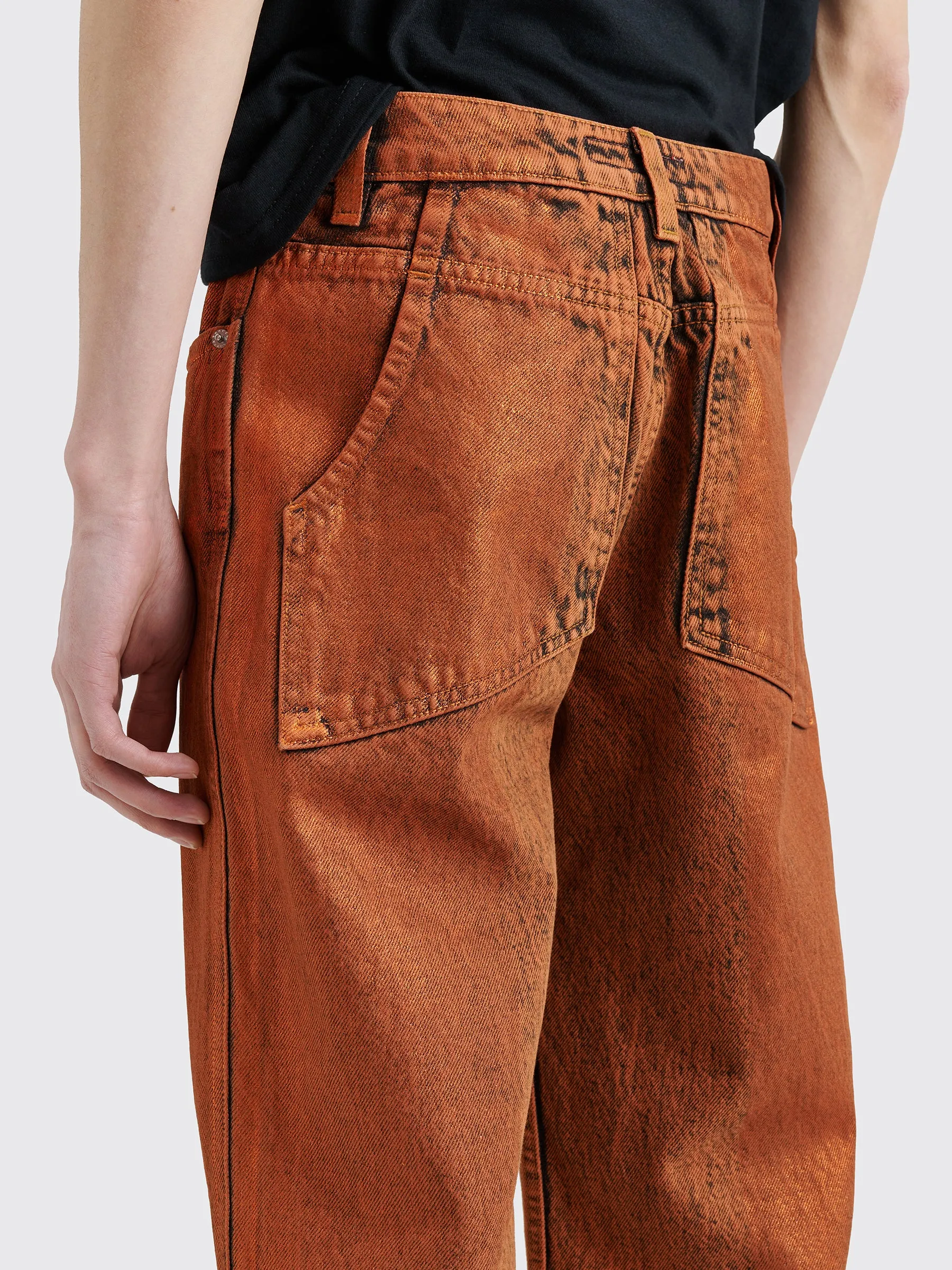 Eckhaus Latta Wide Leg Jean Copper