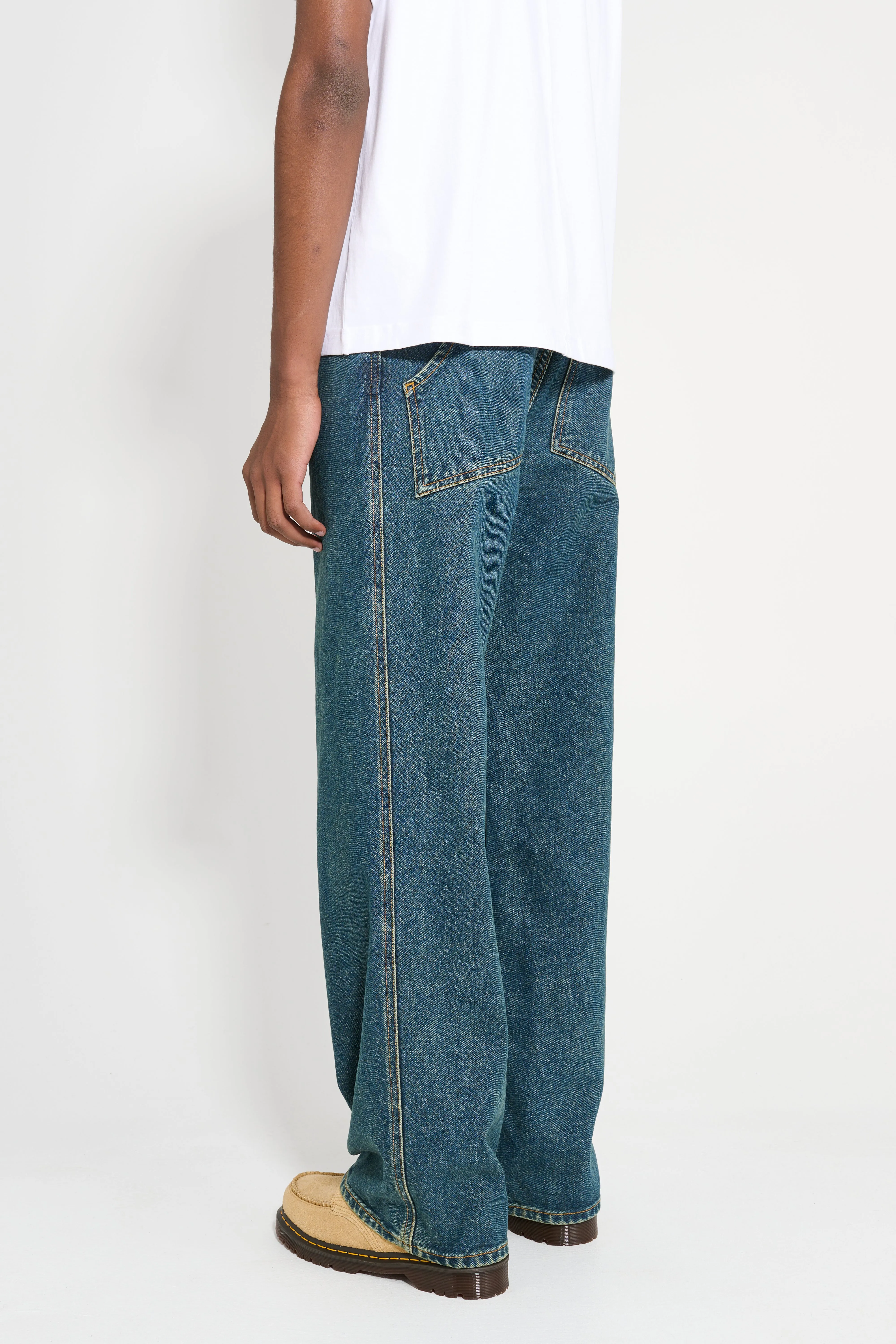 Eckhaus Latta Wide Leg Jean New Blue