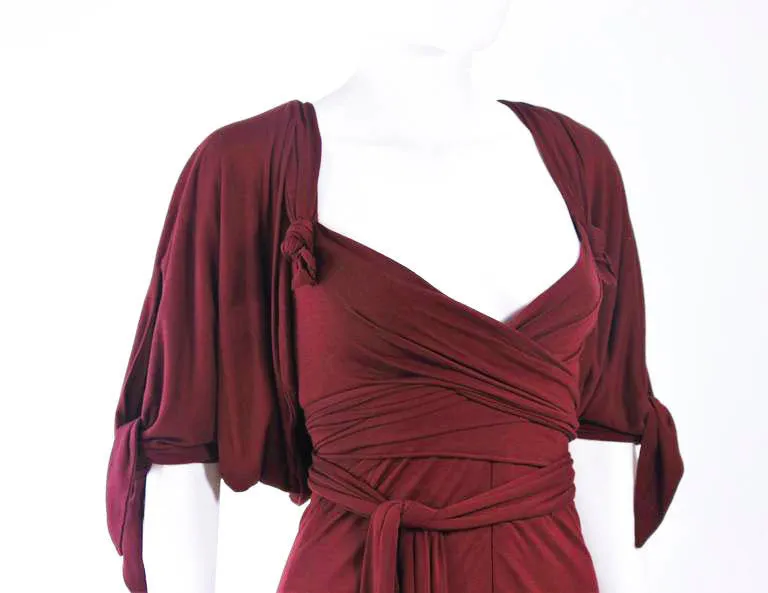 ELIZABETH MASON COUTURE Bamboo Jersey Dress w/ Wrap