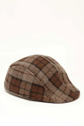 EQUESTRIAN VIBE MEN’S CAP IN CHECKERD BROWN