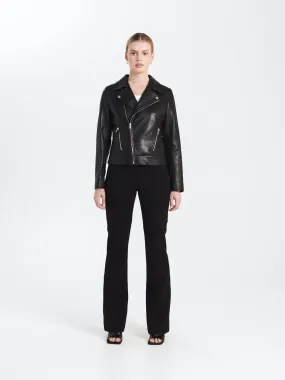 Essential Biker Jacket - Black/Silver