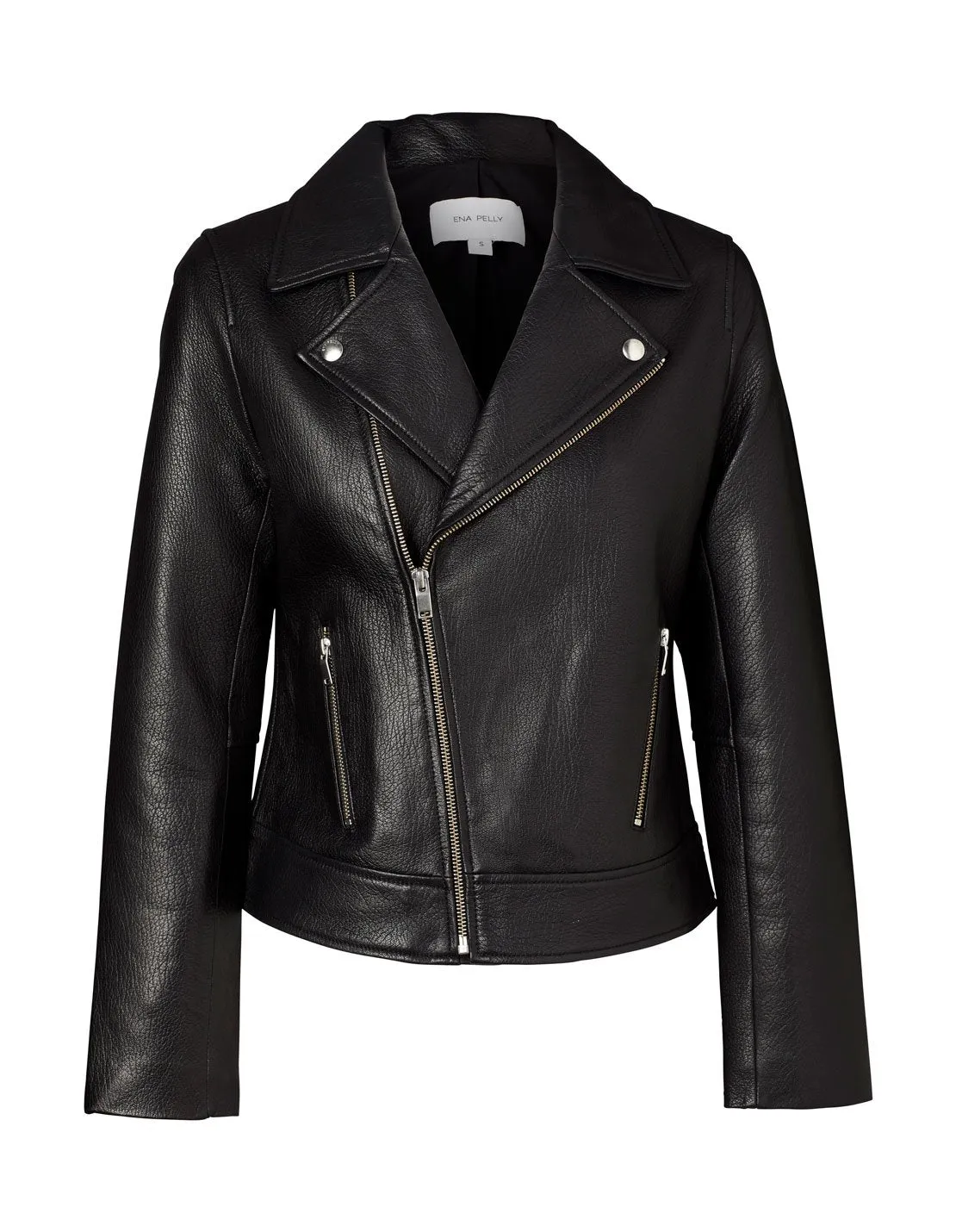 Essential Biker Jacket - Black/Silver