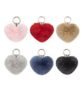 EVERAU® Fluffy Candy Heart Keyring