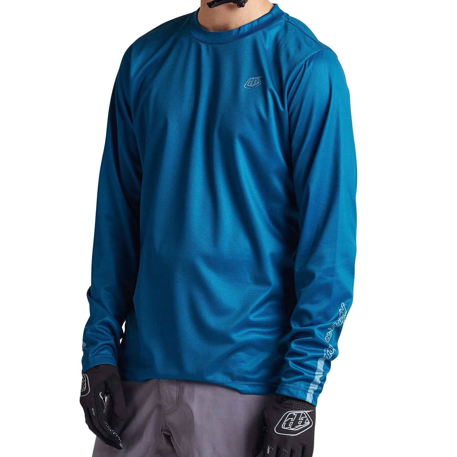 Flowline LS Jersey Solid Slate Blue