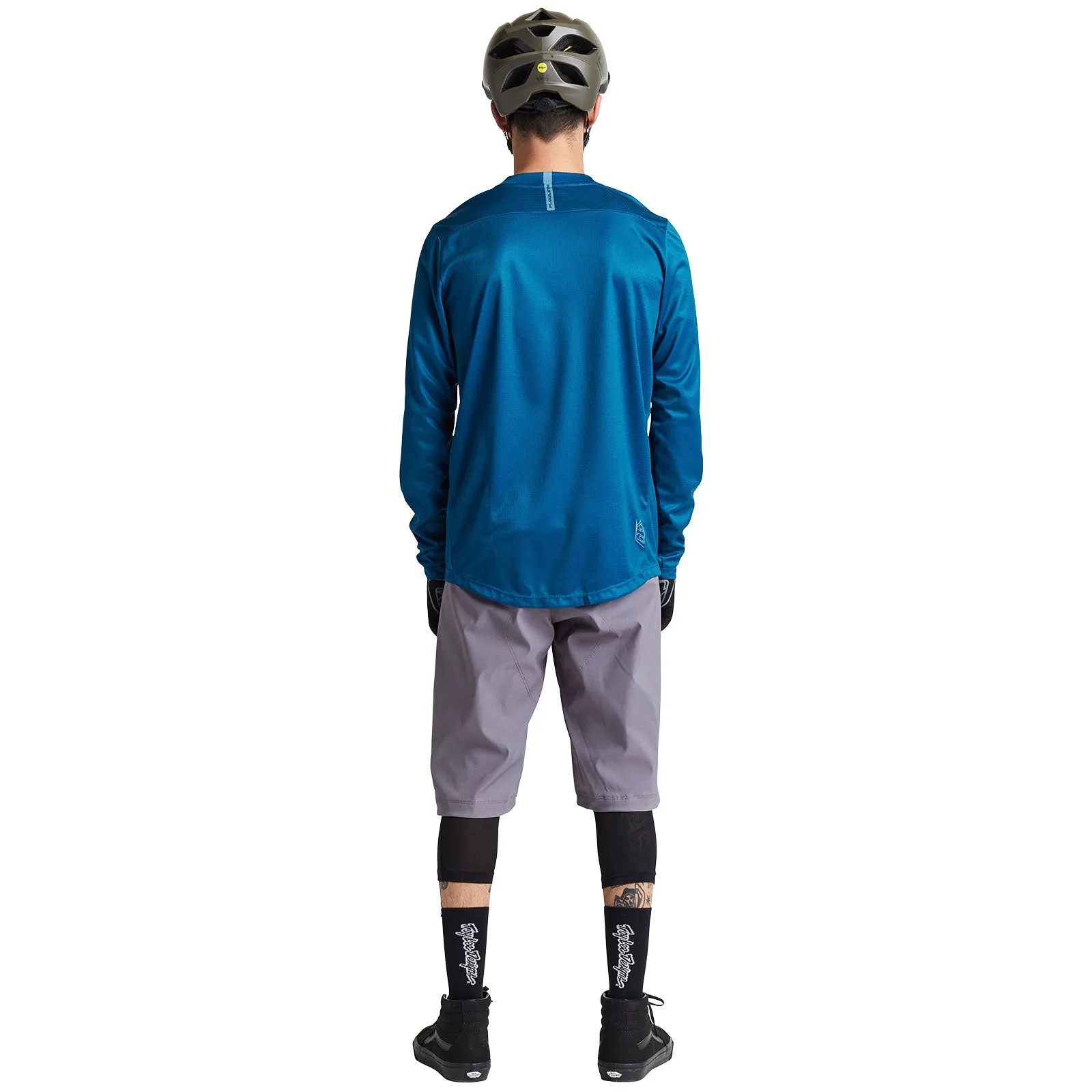 Flowline LS Jersey Solid Slate Blue