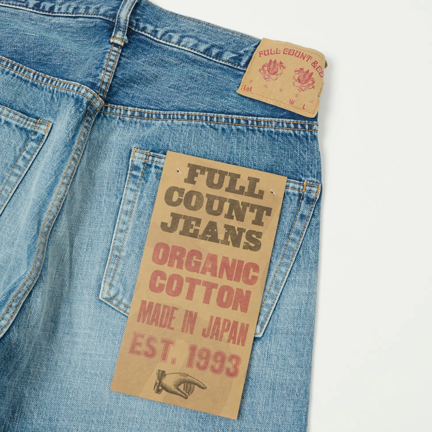 Full Count 1102-EB 13.7oz Regular Straight Jean - 'Eastbourne' Fade