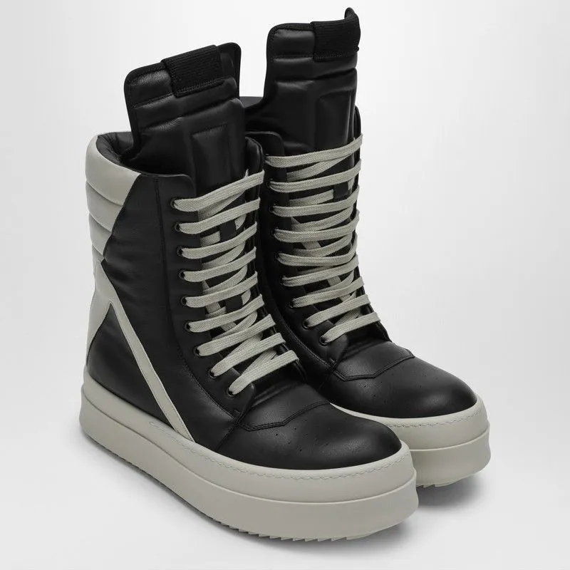 GEOBASKET BLACK/PEARL GREY HIGH SNEAKER