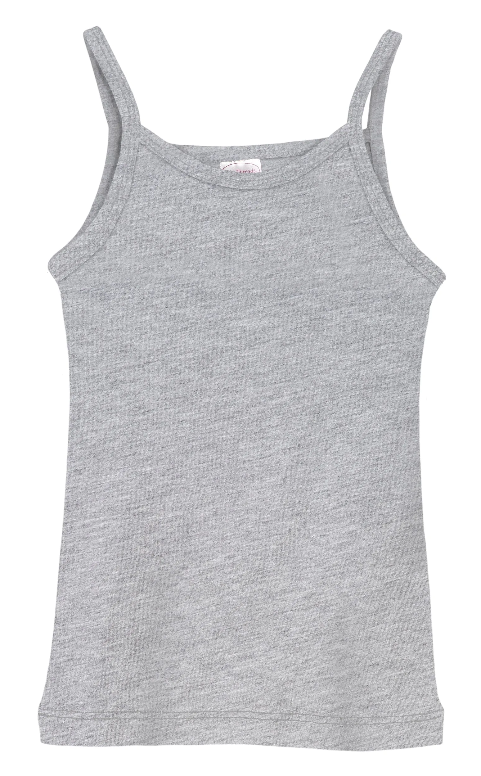 Girls Soft Cotton Camisole | Heather Gray