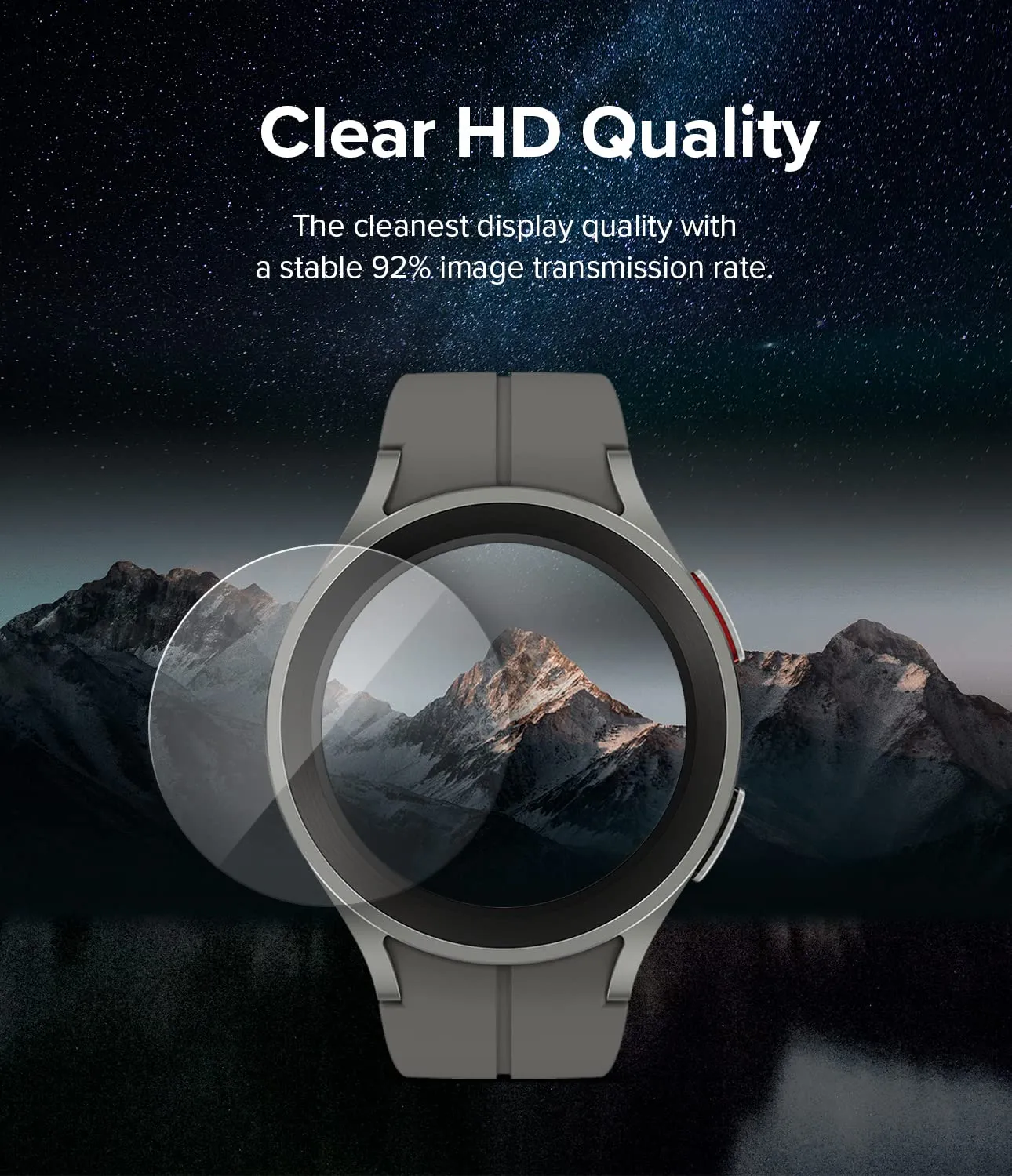 Glass [4 Pack] Compatible with Samsung Galaxy Watch 5 pro 45mm / Galaxy Watch 5 pro 45mm