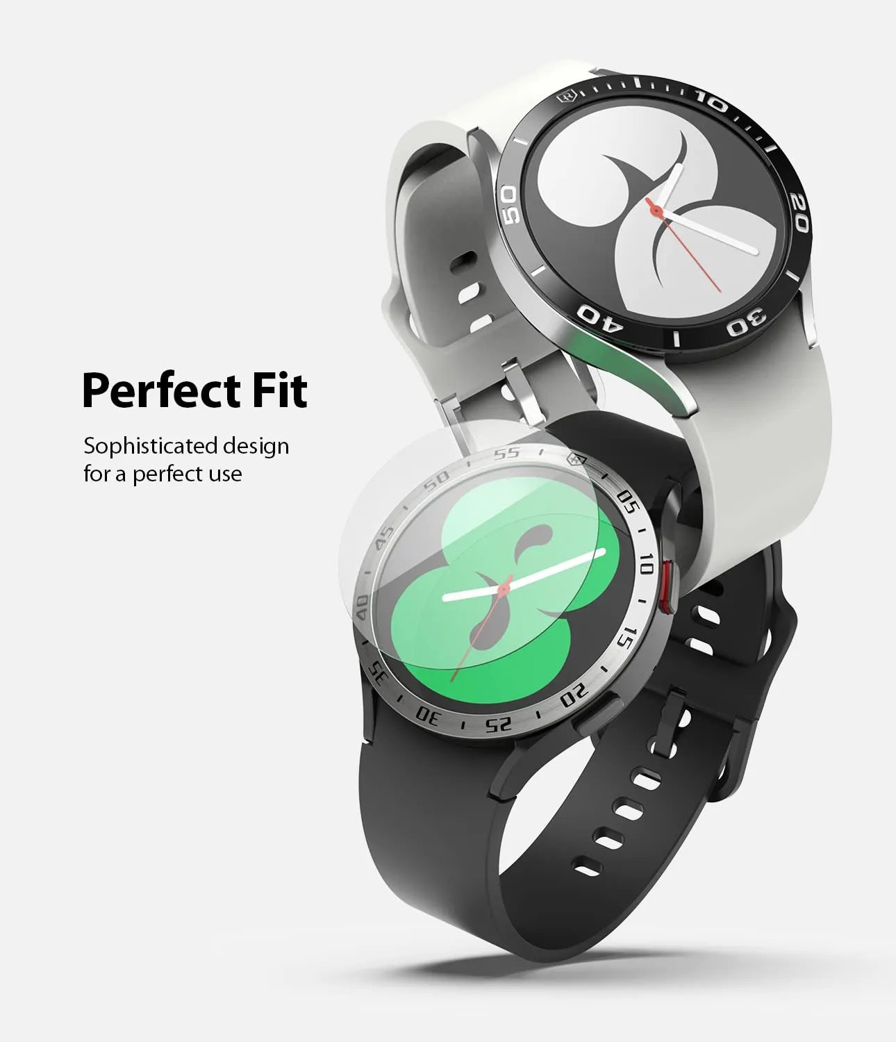 Glass for Bezel Styling Only [4 Pack] Compatible with Samsung Galaxy Watch 4 44mm